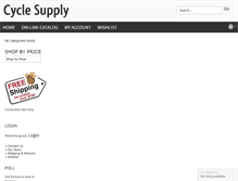 Tablet Screenshot of cyclesupplywv.com